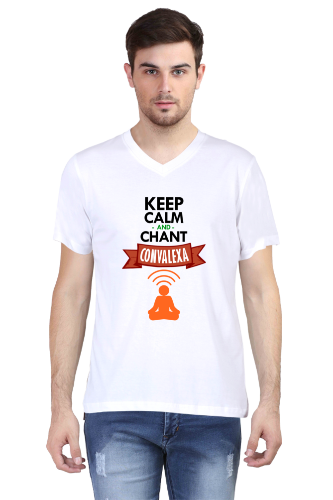 Keep Calm And Chant ConvaLexa V-Neck T-shirt Manifestation