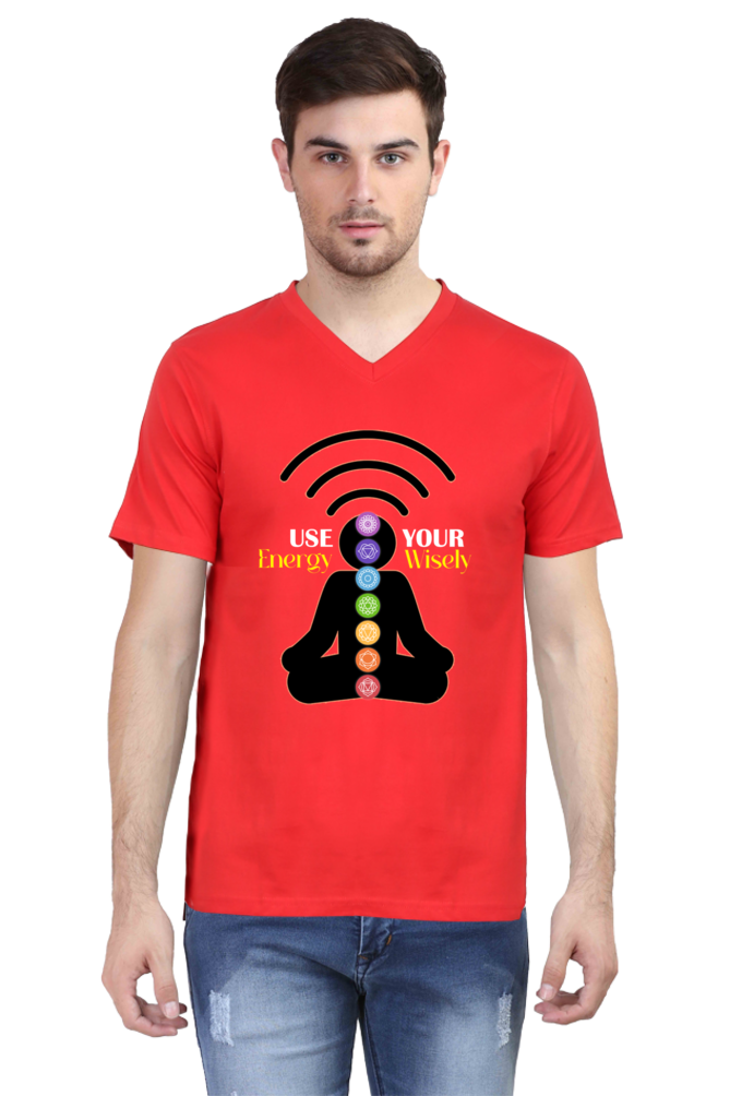 Use Your Energy Wisely V-Neck T-shirt for Men