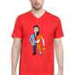 ConvaLexa BaBa Sanatana V-Neck T-shirt For Men