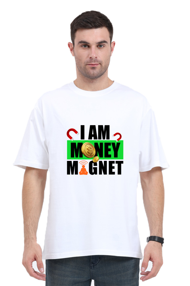 I Am Money Magnet Affirmation Oversized Classic T-Shirt