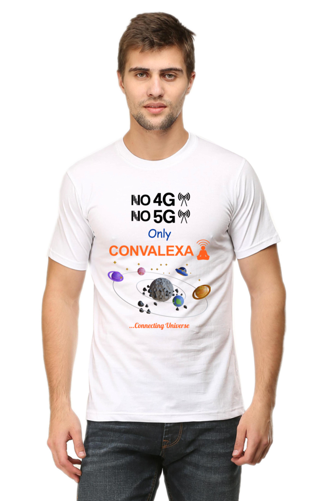 No 4G No 5G Humor White T-Shirt Universal Connection