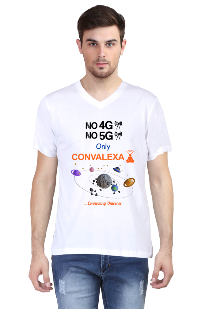 ConvaLexa Men No 4G No 5G V-Neck T-Shirt