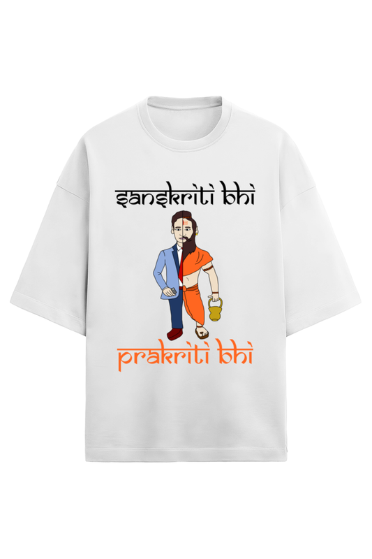 Hustler Sanatan Baggy Oversized French Terry T-Shirts For Men