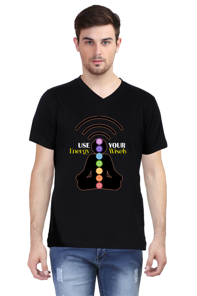 Use Your Energy Wisely V-Neck T-shirt for Men