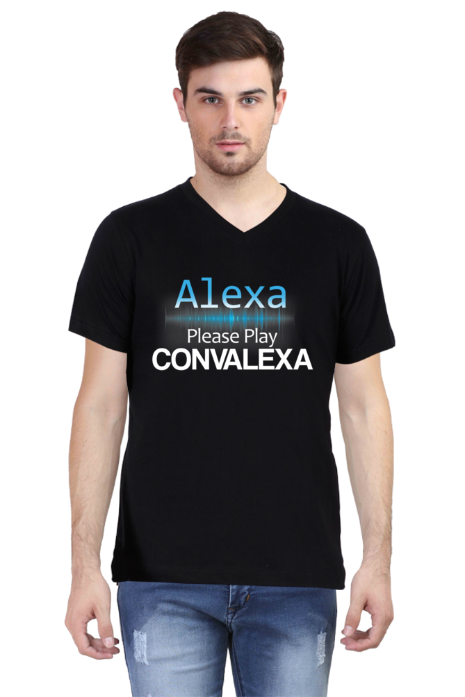 Alexa Play ConvaLexa V-Neck Ice Breaker T-shirt For Men