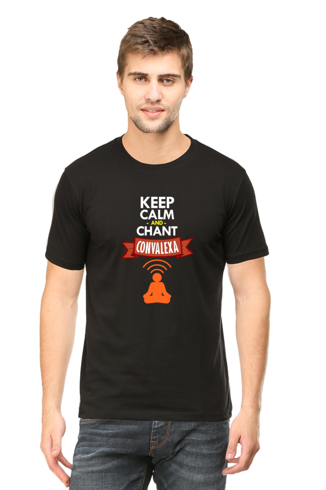 Black T-Shirt Keep Calm And Chant ConvaLexa