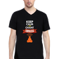 Keep Calm And Chant ConvaLexa V-Neck Black T-Shirt Men