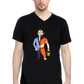 ConvaLexa BaBa Black V-Neck T-shirt For Men