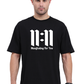 Black Oversized Classic T-shirt For Men 11:11 Manifestation