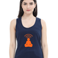 Women Tank Top Black Human WiFi