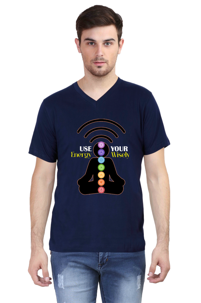 Use Your Energy Wisely V-Neck T-shirt for Men