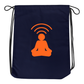 White and Navy Blue Drawstring Bag for ConvaLexa Chanters