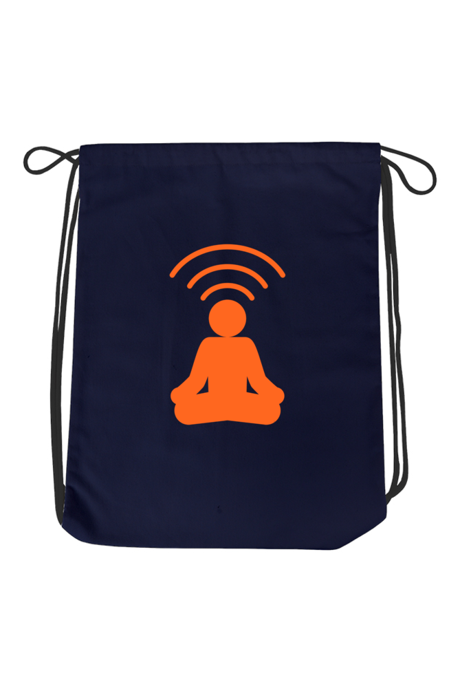 White and Navy Blue Drawstring Bag for ConvaLexa Chanters