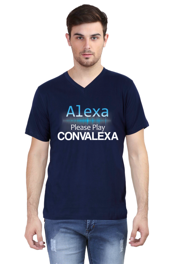 Alexa Play ConvaLexa V-Neck Ice Breaker T-shirt For Men