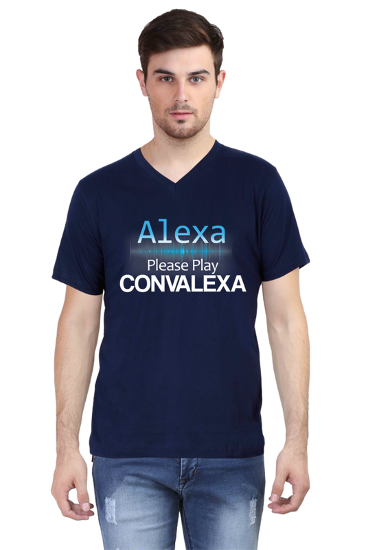 Alexa Play ConvaLexa V-Neck Ice Breaker T-shirt For Men