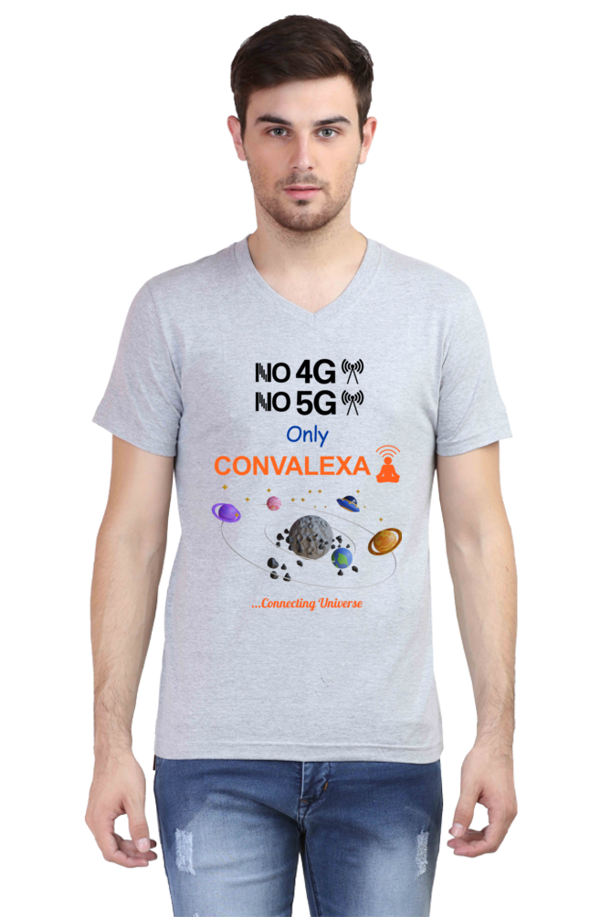 ConvaLexa Men No 4G No 5G V-Neck T-Shirt