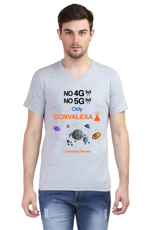 ConvaLexa Men No 4G No 5G V-Neck T-Shirt