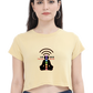 Use Your Energy Wisely Crop Top For Women