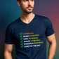 Men Daily Affirmations V-Neck T-Shirt