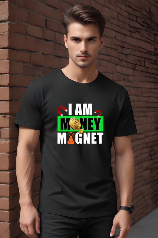 I Am Money Magnet Affirmation T-Shirt For Men