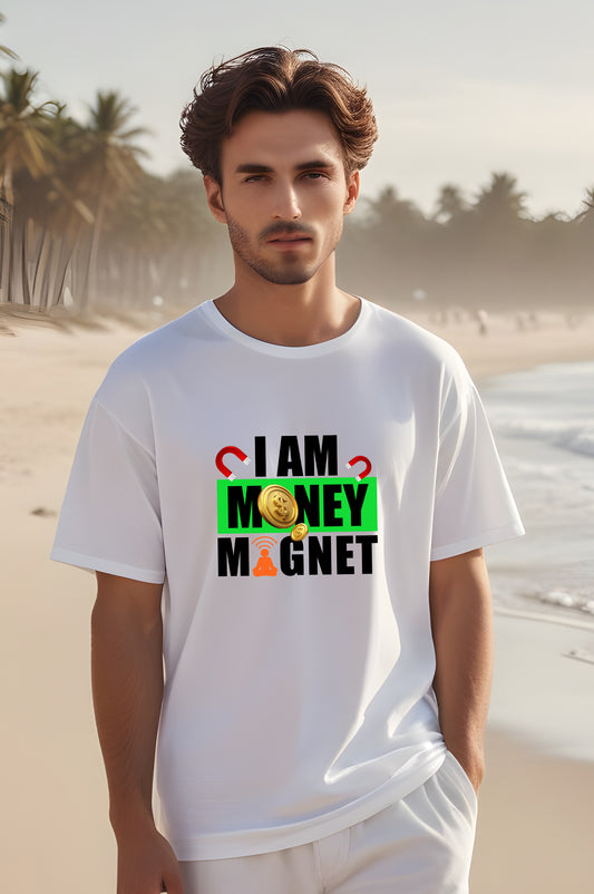 I Am Money Magnet Affirmation Oversized Classic T-Shirt