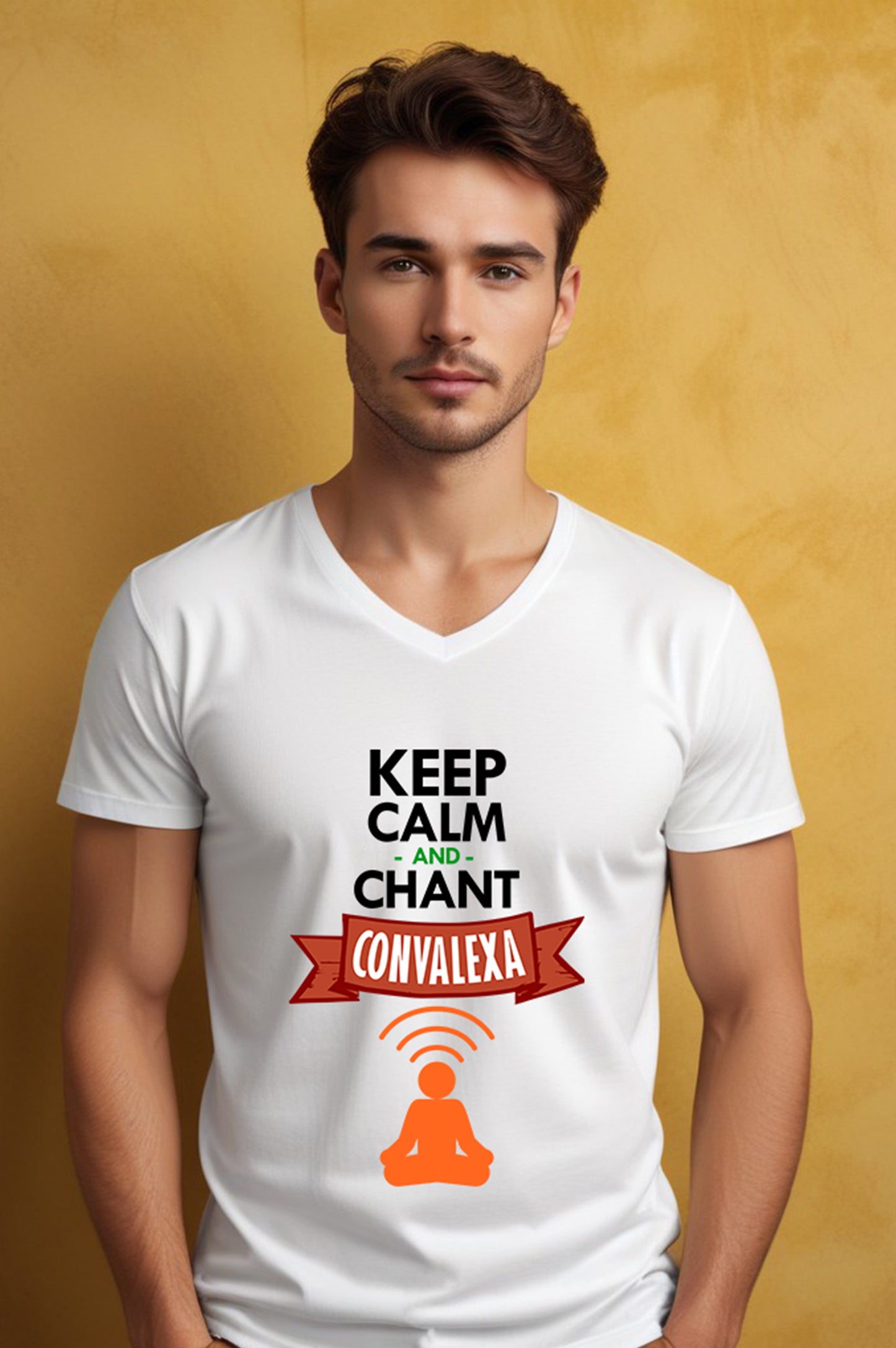 Keep Calm And Chant ConvaLexa V-Neck T-shirt Manifestation