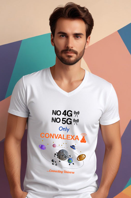 ConvaLexa Men No 4G No 5G V-Neck T-Shirt