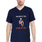 V neck Sanatan T-shirt in Black and Navy Blue Colors